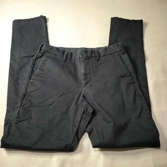 Uniqlo Men's Black Slim Chino Pants, Stretch Sz 29×34. - Picture 5 of 14
